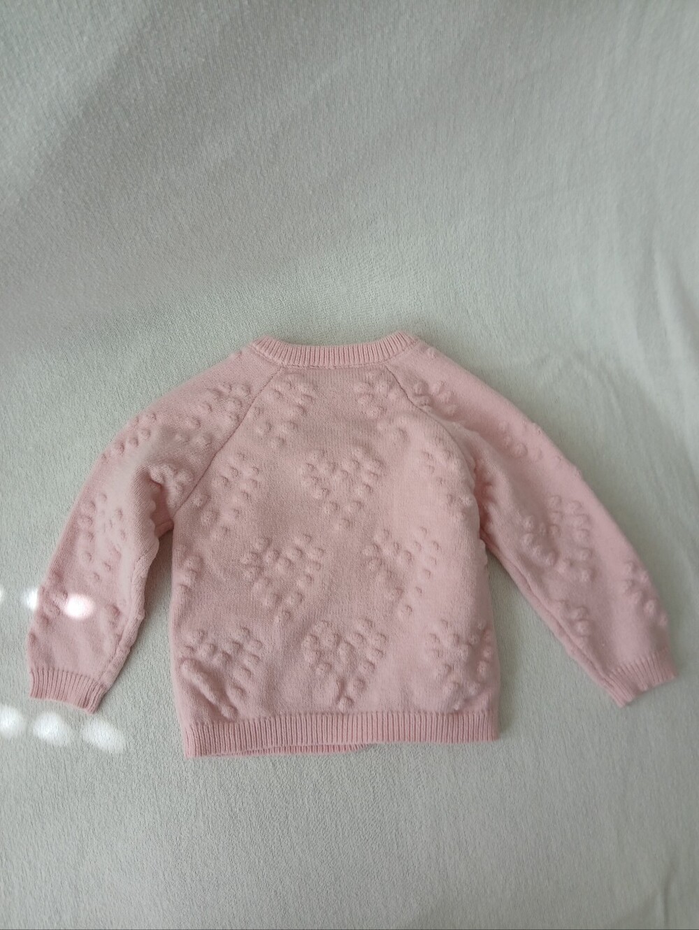 Arlo & Kai Baby Girl 6-9M Pink Knit Baby Sweater + Pants Set - Picture 4 of 10